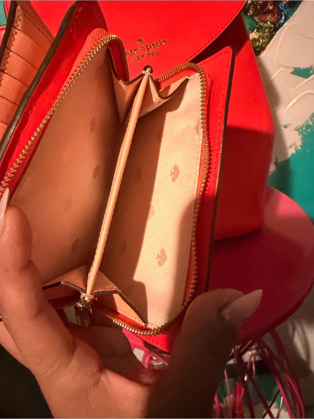 Kate Spade Lizzie Medium Flap Backpack w/Matching Wallet